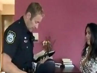 Huge-chested Mom And Policeman