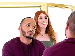 Ginger Mummy Lauren Phillips Hooks Up With Two Hot Bisexous Guys