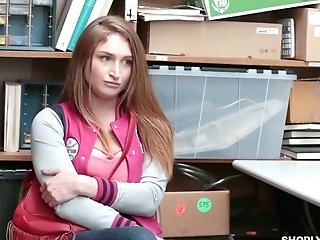 Big Tittied Shoplifting Chick Skylar Snow Is Fucked And Disciplined In The Back Room