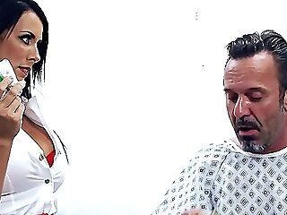 Mummy Nurse Spreads Gams Broad For Horny Physician's Dirty Fantasies