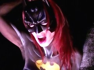 Canadian Batgirl Shanda Fay With Big Fake Penis!