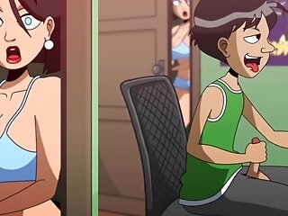 Stepmom Eyed Stepson Masturbating And Determined To Help Him Animation